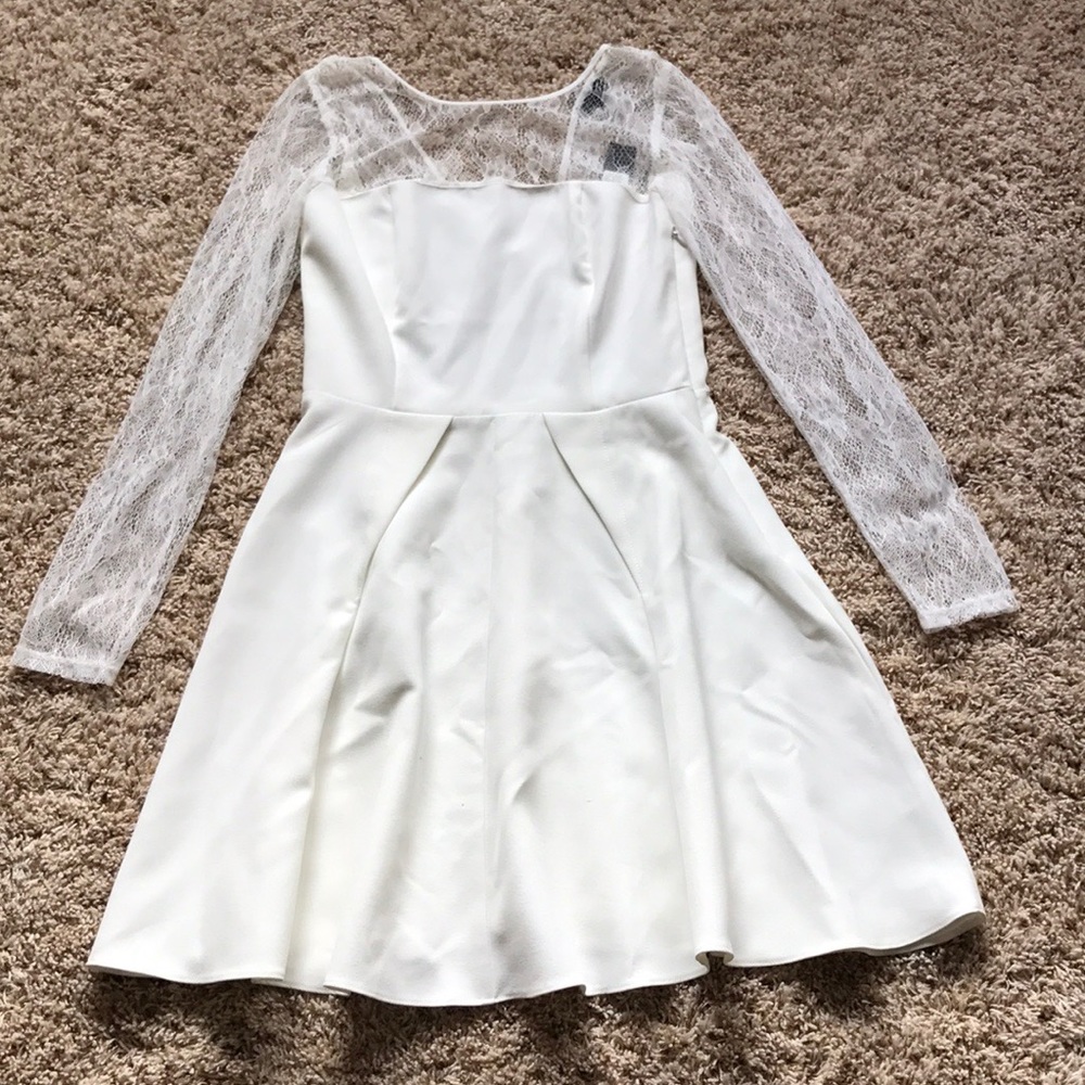 Lace fit and flare dress NWT